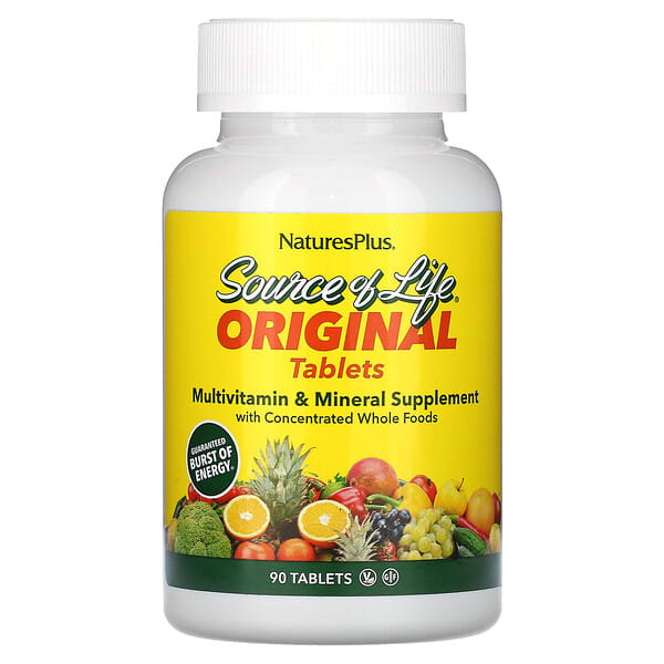 NaturesPlus, Source of Life Original, Multi-Vitamin & Mineral Supplement, 90 Tablets 4 NaturesPlus, Source of Life Original, Multi-Vitamin & Mineral Supplement, 90 Tablets