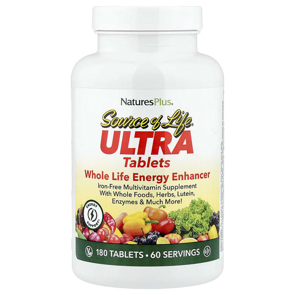 NaturesPlus, Source of Life®, Ultra Whole Life Energy Enhancer, 180 Tablets