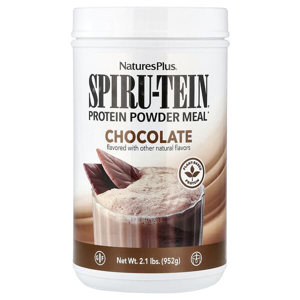 NaturesPlus, Spiru-Tein®, Protein Powder Meal, Chocolate, 2.1 lbs (952 g)