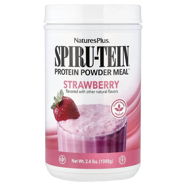 NaturesPlus, Spiru-Tein®, Protein Powder Meal, Starwberry, 2.4 lbs (1,088 g)