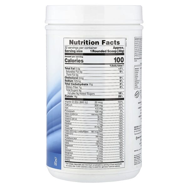 Alternative view of NaturesPlus, Spiru-Tein®, Protein Powder Meal, Vanilla, 2.12 lbs (960 g)