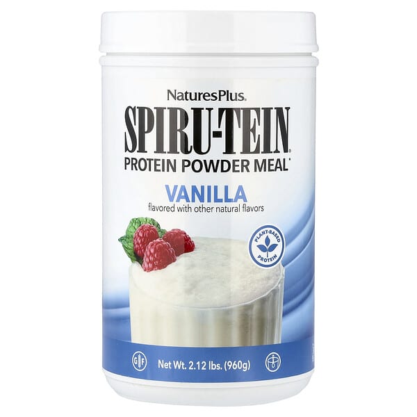 NaturesPlus, Spiru-Tein®, Protein Powder Meal, Vanilla, 2.12 lbs (960 g)
