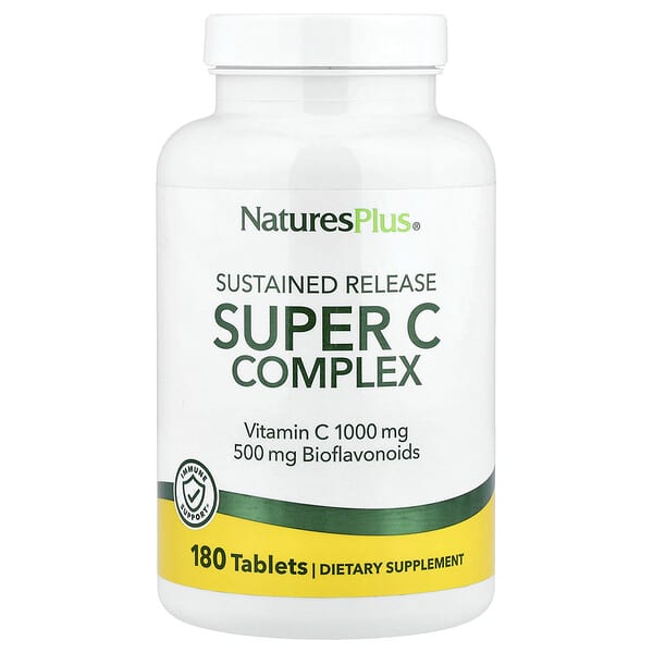NaturesPlus, Super C Complex, Sustained Release, 180 Tablets