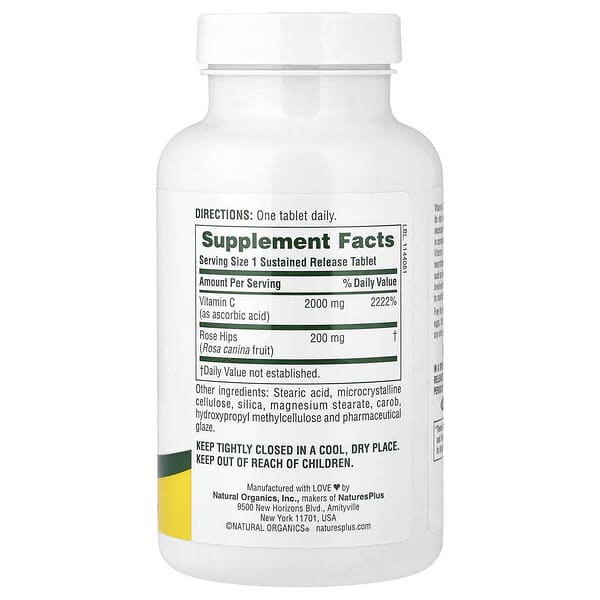 Alternative view of NaturesPlus, Ultra-C, Sustained Release, 90 Tablets