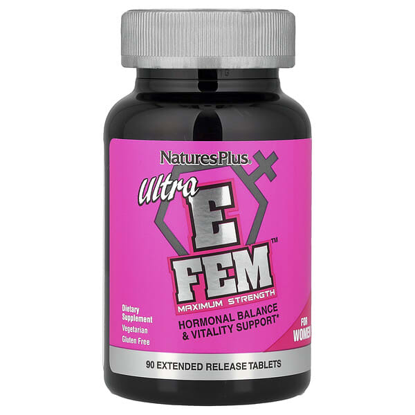 NaturesPlus, Ultra E Fem™ For Women, Maximum Strength, 90 Extended Release Tablets 2 NaturesPlus, Ultra E Fem™ For Women, Maximum Strength, 90 Extended Release Tablets