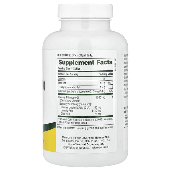 Alternative view of NaturesPlus, Ultra EPO® 1500, Evening Primrose Oil, 90 Softgels