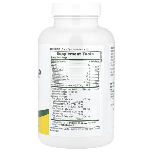 Alternative view of NaturesPlus, Ultra Omega 3/6/9, 120 Softgels