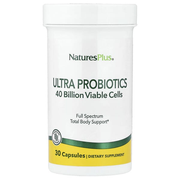 NaturesPlus, Ultra Probiotics, 30 Capsules