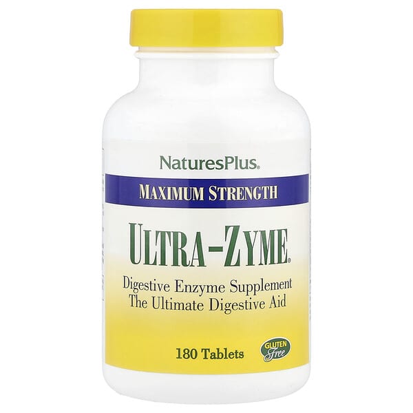 NaturesPlus, Ultra-Zyme®, Maximum Strength, 180 Tablets