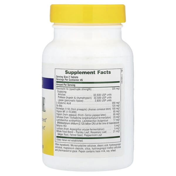 Alternative view of NaturesPlus, Ultra-Zyme®, Maximum Strength, 90 Tablets