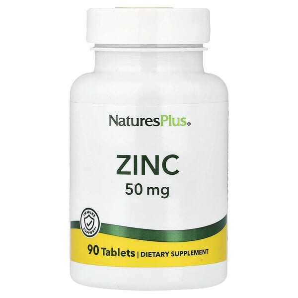 NaturesPlus, Zinc, 50 mg, 90 Tablets