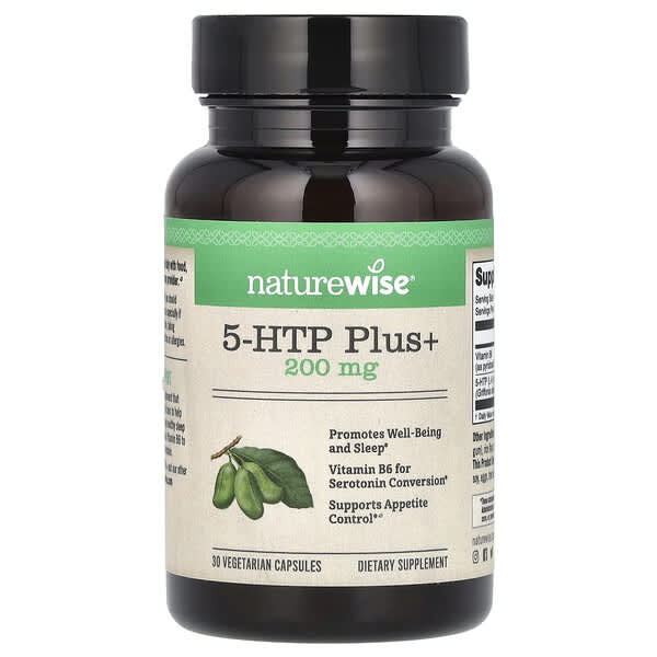 NatureWise, 5-HTP Plus+, 30 Vegetarian Capsules