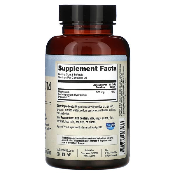 Alternative view of NatureWise, Magnesium, 90 Softgels (100 mg per Softgel)