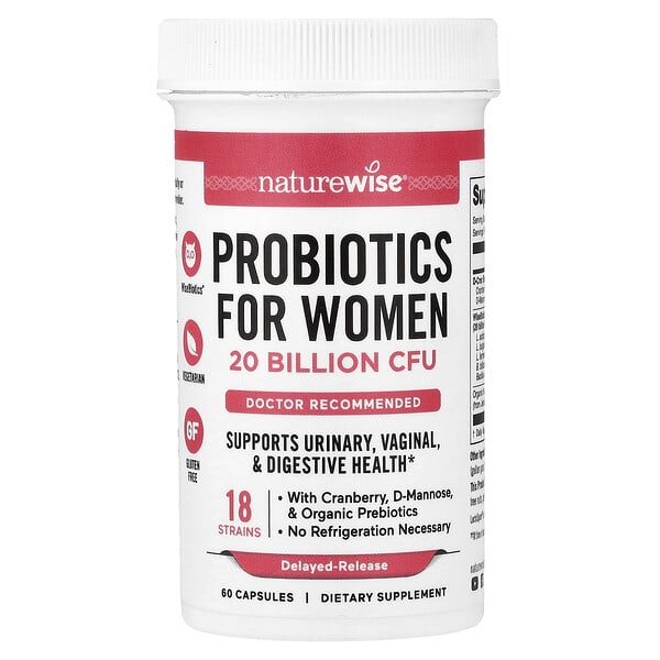 NatureWise, Probiotics For Women, Delayed-Release, 60 Capsules