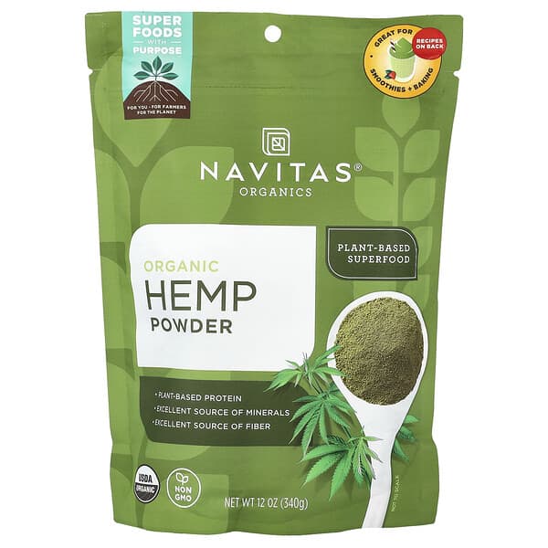 Navitas Organics, Organic Hemp Powder, 12 oz (340 g) 3 Navitas Organics, Organic Hemp Powder, 12 oz (340 g)