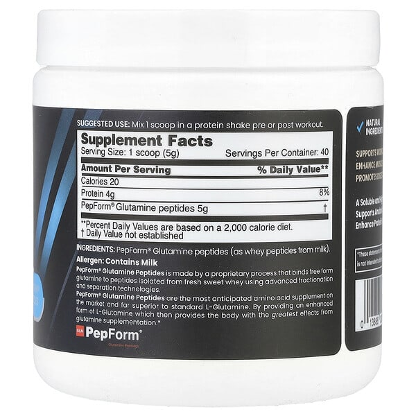 NB Pure, Performance Glutamine+, 7.05 oz (200 g) 2 NB Pure, Performance Glutamine+, 7.05 oz (200 g) - Ảnh 2