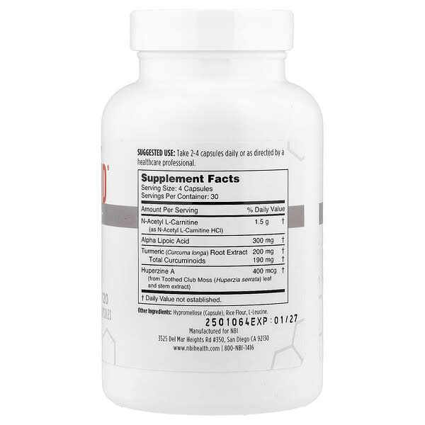 Alternative view of NBI, Brain Blend®, 120 Capsules