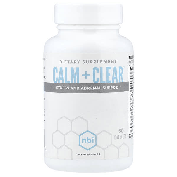 NBI, Calm + Clear®, Stress and Adrenal Support, 60 Capsules