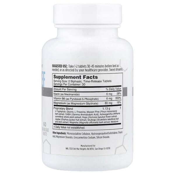 Alternative view of NBI, Sleep Relief , 60 Time-Release Tablets