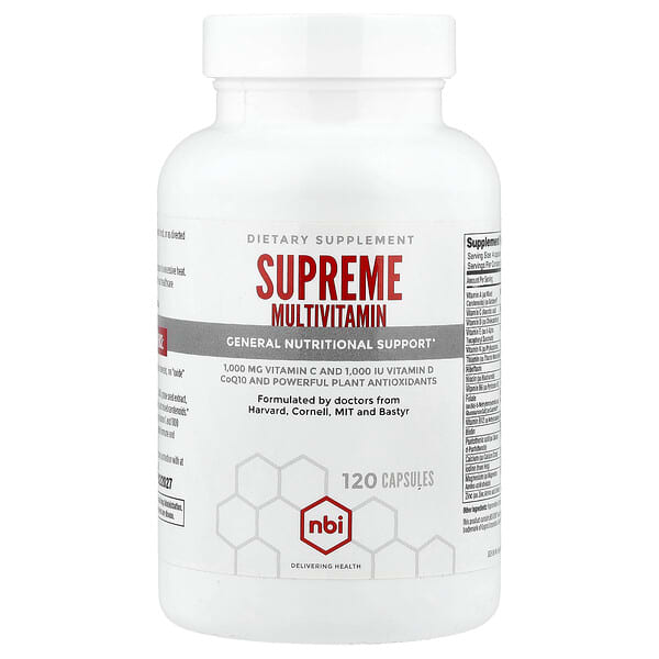NBI, Supreme Multivitamin, 120 Capsules 3 NBI, Supreme Multivitamin, 120 Capsules