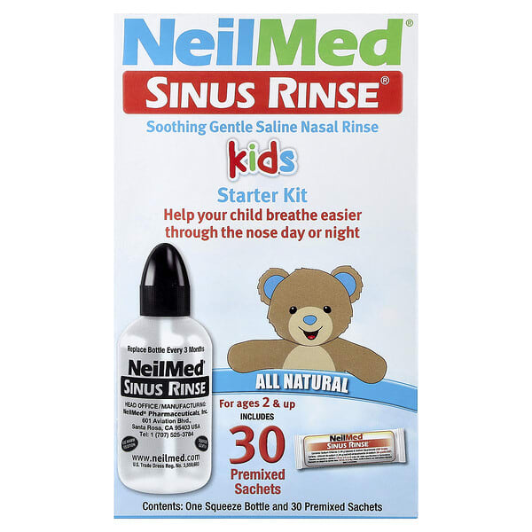 NeilMed, Kids, Sinus Rinse® Starter Kit, For Ages 2 & Up, 1 Kit