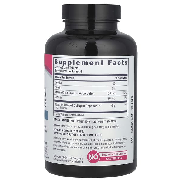 Alternative view of NeoCell, Grassfed Collagen Peptides + Vitamin C, 250 Tablets