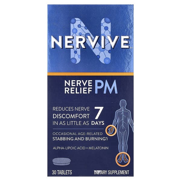 Nervive, Nerve Relief PM, 30 Tablets 3 Nervive, Nerve Relief PM, 30 Tablets