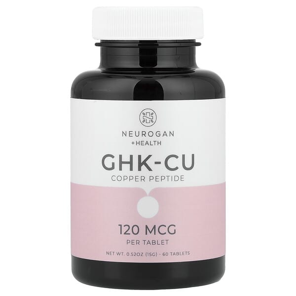 Neurogan Health, Copper Peptide GHK-CU, 120 mcg, 60 Tablets