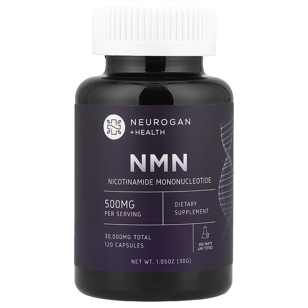 Neurogan Health, NMN, 120 Capsules (250 mg per Capsule)