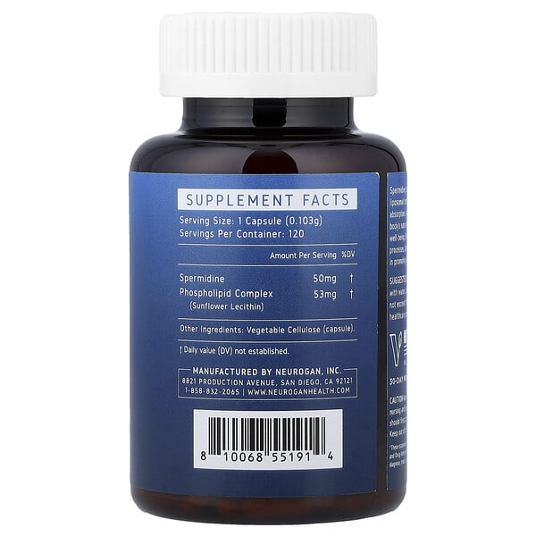 Alternative view of Neurogan Health, Pro+ Spermidine, 120 Capsules, 0.6 oz (18.16 g)