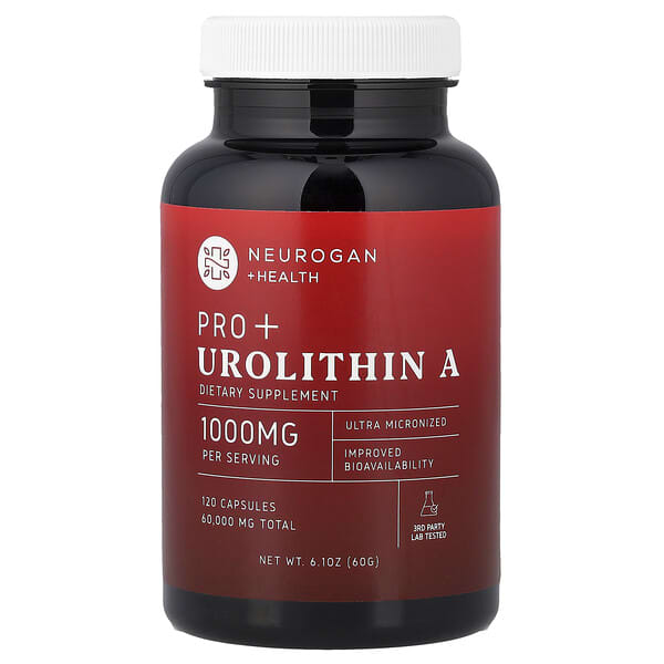 Neurogan Health, Pro+ Urolithin A, 120 Capsules (500 mg per Capsule)