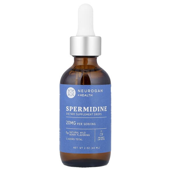 Neurogan Health, Spermidine Drops, Wild Berry, 20 mg, 2 oz (60 ml)