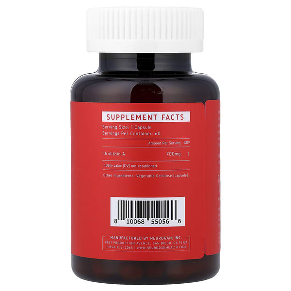 Alternative view of Neurogan Health, Urolithin A, 700 mg, 60 Capsules, 1.4 oz (42 g)