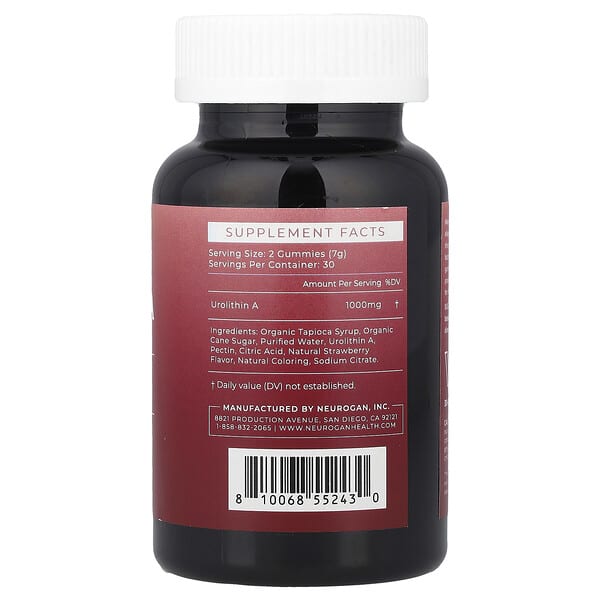 Alternative view of Neurogan Health, Urolithin A Gummies, Strawberry, 60 Gummies (500 mg per Gummy)
