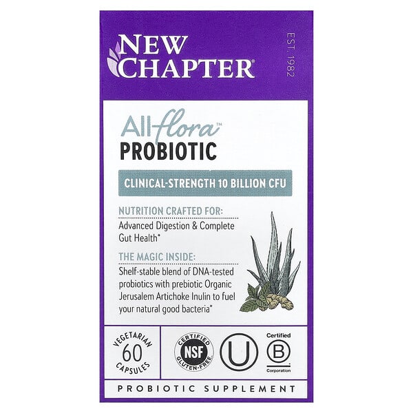 New Chapter, All-Flora™ Probiotic, 60 Vegetarian Capsules