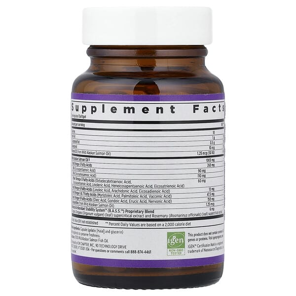 Alternative view of New Chapter, Omega-3 Complex, 30 BSE-Free Softgels