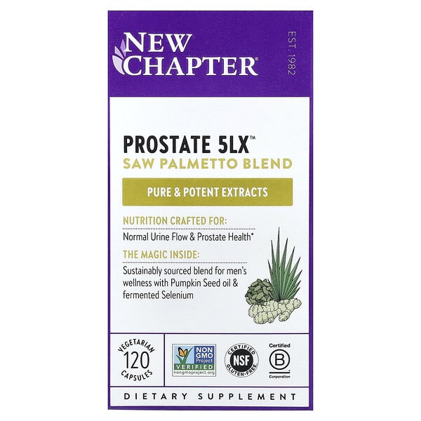 New Chapter, Prostate 5LX™, 120 Vegetarian Capsules