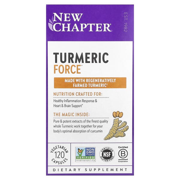 New Chapter, Turmeric Force™, 120 Vegetarian Capsules