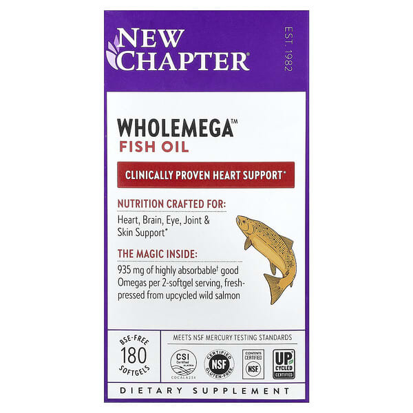New Chapter, Wholemega™ Fish Oil, 180 Softgels 3 New Chapter, Wholemega™ Fish Oil, 180 Softgels