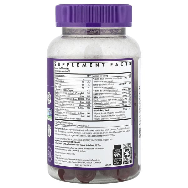 Alternative view of New Chapter, Women's 50+ Multivitamin Gummies, Berry Citrus, 90 Gummies