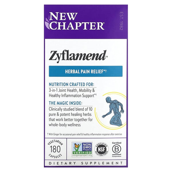 New Chapter, Zyflamend, 180 Vegetarian Capsules