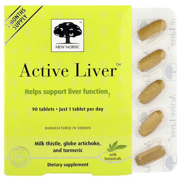 New Nordic, Active Liver™, 90 Tablets