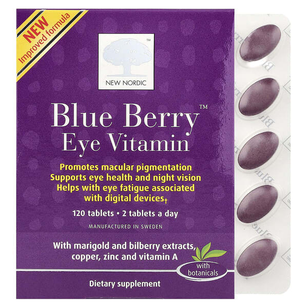 New Nordic, Blue Berry™, Eye Vitamin, 120 Tablets
