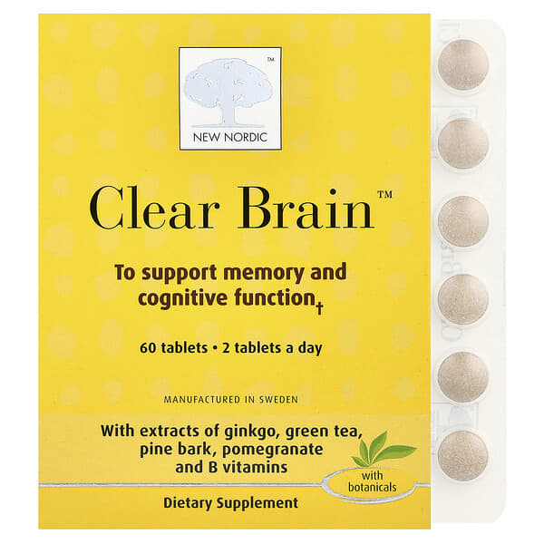 New Nordic, Clear Brain™, 60 Tablets