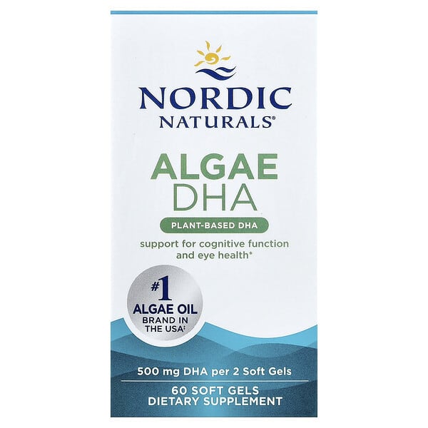 Nordic Naturals, Algae DHA, 60 Soft Gels (250 mg per Soft Gel )