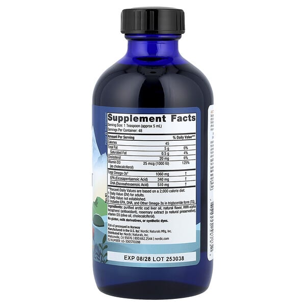 Alternative view of Nordic Naturals, Arctic-D Cod Liver Oil™, Lemon, 8 fl oz (237 ml)