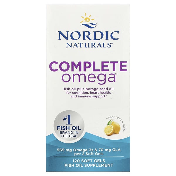 Nordic Naturals, Complete Omega™, Lemon, 120 Soft Gels