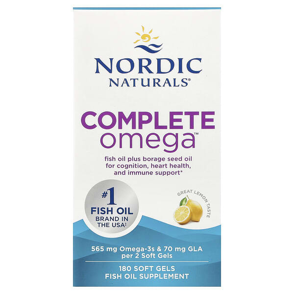 Nordic Naturals, Complete Omega™, Lemon, 180 Soft Gels