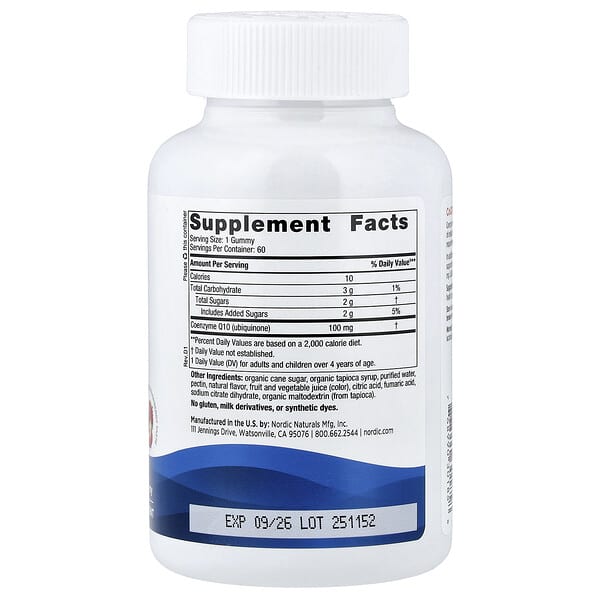 Alternative view of Nordic Naturals, CoQ10 Gummies, Strawberry, 100 mg, 60 Gummies