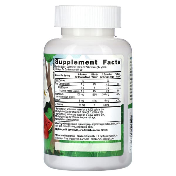 Alternative view of Nordic Naturals, Kids Calm Gummies, Ages 3+, Strawberry Watermelon, 60 Gummies